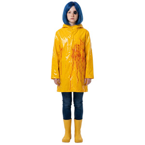 Yellow Raincoat <b>Costume</b> For Girls Halloween Movie Inspired Cosplay Party Performance Outfit - Product Image 5