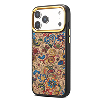 Coque de téléphone en liège en gros pour iPhone 17 18 avec support pour clé AI et double trou pour cordon