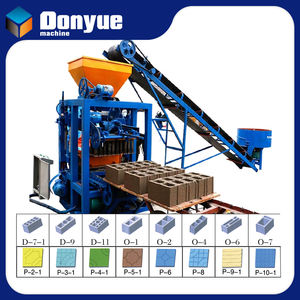 Machine hydraulique automatique Donyue pour la fabrication de blocs autobloquants et de blocs creux avec briques en béton, tension personnalisable, utilisation facile - Product Image 1