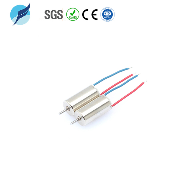1.5V DC PMDC 0612 6mm Mini Coreless Permanent Magnet Motor ROHS Certified 61% Efficiency 0.796A 36300RPM for Robot Applications