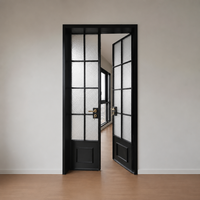 Nouvelle Porte Intérieure Courbée Blanche Personnalisable avec Verre Dépoli, Motif Éventail Rayon de Soleil, Poignée à Levier en Laiton Classique pour Maison et Bureau