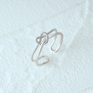 Anillo de Compromiso de Diseño Personalizado CANNER con Circonita Cúbica, Anillo de Plata 925 con Doble Cruz y Corazón, Regalos para el Día de San Valentín - Product Image 4