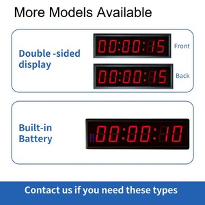 Reloj de Pared Digital ZX de 3 Pulgadas con Pantalla LED de 6 Dígitos, Cronómetro Multifunción para Gimnasio, Entrenamiento, Deportes, Fitness y Reuniones - Product Image 5