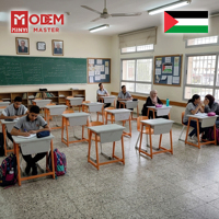 MINYI BAND Palestine - Bureau d'école en plastique avec chaise - Mobilier de réunion et mobilier scolaire pour salle de classe