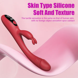 Potente Vibratore Rabbit con 9 Frequenze, Giocattolo Sessuale per Masturbazione Femminile, Stimolazione Clitoridea e Punto <span class=keywords><strong>G</strong></span>, Ricaricabile USB - Product Image 4