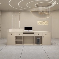 Comptoir de réception commercial moderne sur mesure pour hôtel, salon, centre commercial