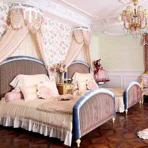 Set di mobili classici per camera da letto con palazzo di lusso intagliato a mano letto king size in legno massello reale mobili per camera da letto nuovi di zecca - Product Image 4