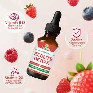 Zeolite Detox de Marca Privada en Gotas Líquidas para Adultos, Clinoptilolita Avanzada con Vitaminas Puras, Gotas para Adultos - Product Image 4
