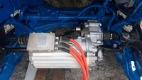 Kit de conversion de voiture Fiat 500 du carburant en contrôleur de moteur électrique 10KW 96V AC batterie au lithium 10KWH vitesse 80-100 km/h