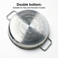 Ensemble de 10 ustensiles de cuisine en acier inoxydable de haute qualité, résistants, antiadhésifs, pour induction, avec couvercles en acier inoxydable