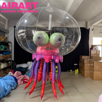 Poulpe et méduse gonflables LED personnalisés pour l'événement thématique du festival de musique DJ