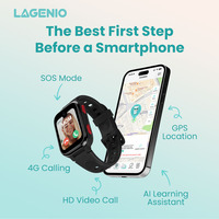 LAGENIO Nuevo Producto Reloj Inteligente 4G para Niños con GPS, Pantalla de 1.78 Pulgadas, Asistente de Voz con IA, Videollamada HD, Control por Aplicación