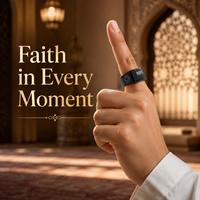 Bague connectée en plastique pour compteur de Tasbih musulman avec rappel par vibration, bague connectée en métal pour le Hajj, cadeaux de Ramadan, vente en gros
