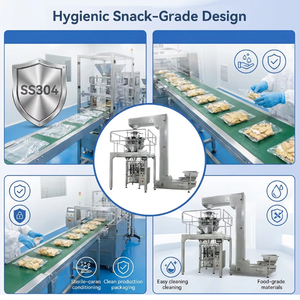 Machine d'emballage verticale automatique pour bonbons gélifiés, sel, lait et granulés en sachets plastiques - Product Image 5