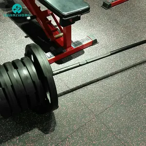 최고 품질 40 mm 두께 놀이터 고무 바닥 매트 안전 스포츠 고무 타일 GYM 무거운 무게 고무 매트