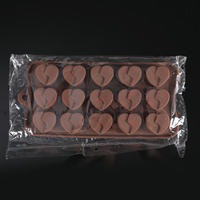 Silikolove 15-Cavity Bruiloft Valentijn Hart Chocoladevormen Siliconen Biscuit Snoepvorm