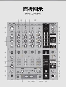 Consola de Sonido para <span class=keywords><strong>DJ</strong></span> Behringers DJX750 Profesional Pequeña Multifuncional con Efectos Digitales de 5 Canales - Product Image 6
