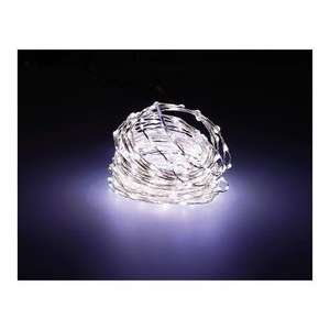 Guirnalda de micro LED extra densa, luz parpadeante, 14m, 567 LEDs, cable plateado; ideal para decoraciones y ambientaciones - Product Image 1