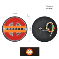 12V 24V LED Hamburger séquentiel lumière 4 pouces rond camion feu arrière pour camions et remorques