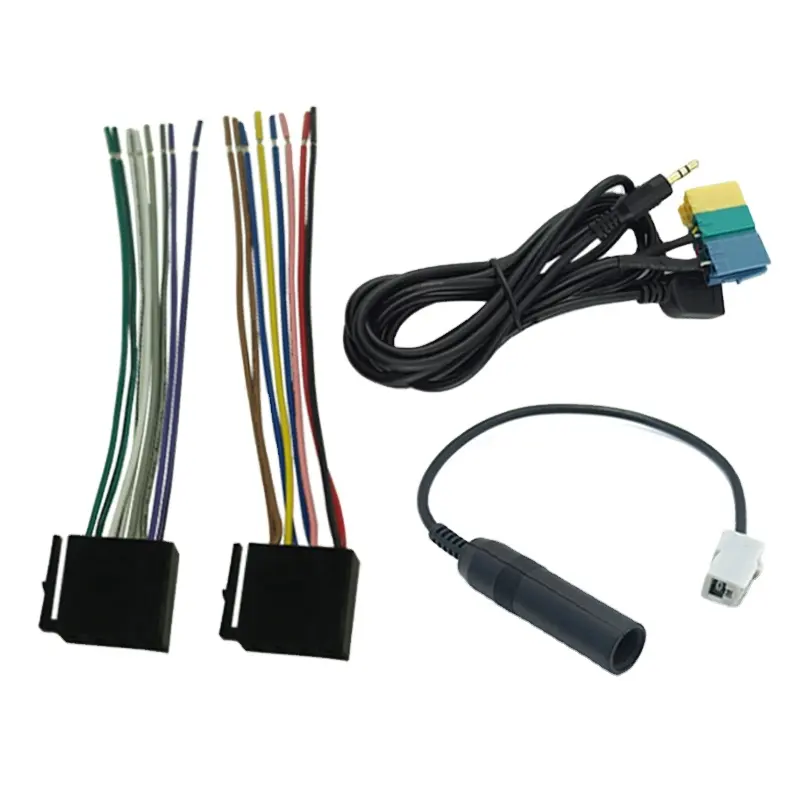 AUX/USB/Power Harness/Antenna Adapter Suite Set per Hyundai PA710S/KIA Soul Radio/CD/MP3