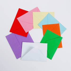 Enveloppes en papier fantaisie colorées bon marché de style européen pour invitation multicolore pour cartes d'anniversaire vente en gros en stock - Product Image 3