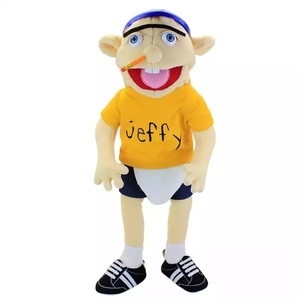 Muñeco de Peluche Personalizado HY, Muñeco de Ventriloquismo, Juguete de Peluche, Regalo para Niños, 60 cm, Muñeco de Mano Grande de Jeffy Boy, Muñeco Suave para Niñas - Product Image 5