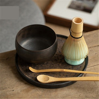 ESTICK Set de cuillères en bambou faites à la main pour la cérémonie du thé et du matcha Logo personnalisé Cuillère longue écologique Service à café et thé de style japonais