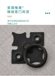 <b>Single</b>-hole pull handle pattern hanging ring drawer cabinet door handle cabinet pull handle - Product Image 6