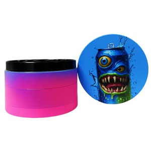 Wholesale Custom Color <b>Herb</b> <b>Grinder</b> Zinc Alloy Cylinder 4 Layers Manual Manipulation Dry Tobacco <b>Grinder</b> Smoking Accessories - Product Image 6