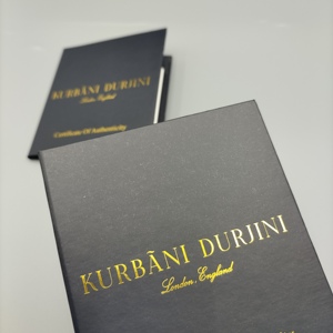 Kit de Certificado de Autenticidad con Esquinas Troqueladas de 8*4.5 Pulgadas, Papel Dorado, Regalos para Artistas, Artesanos y Trabajadores de la Artesanía - Product Image 3