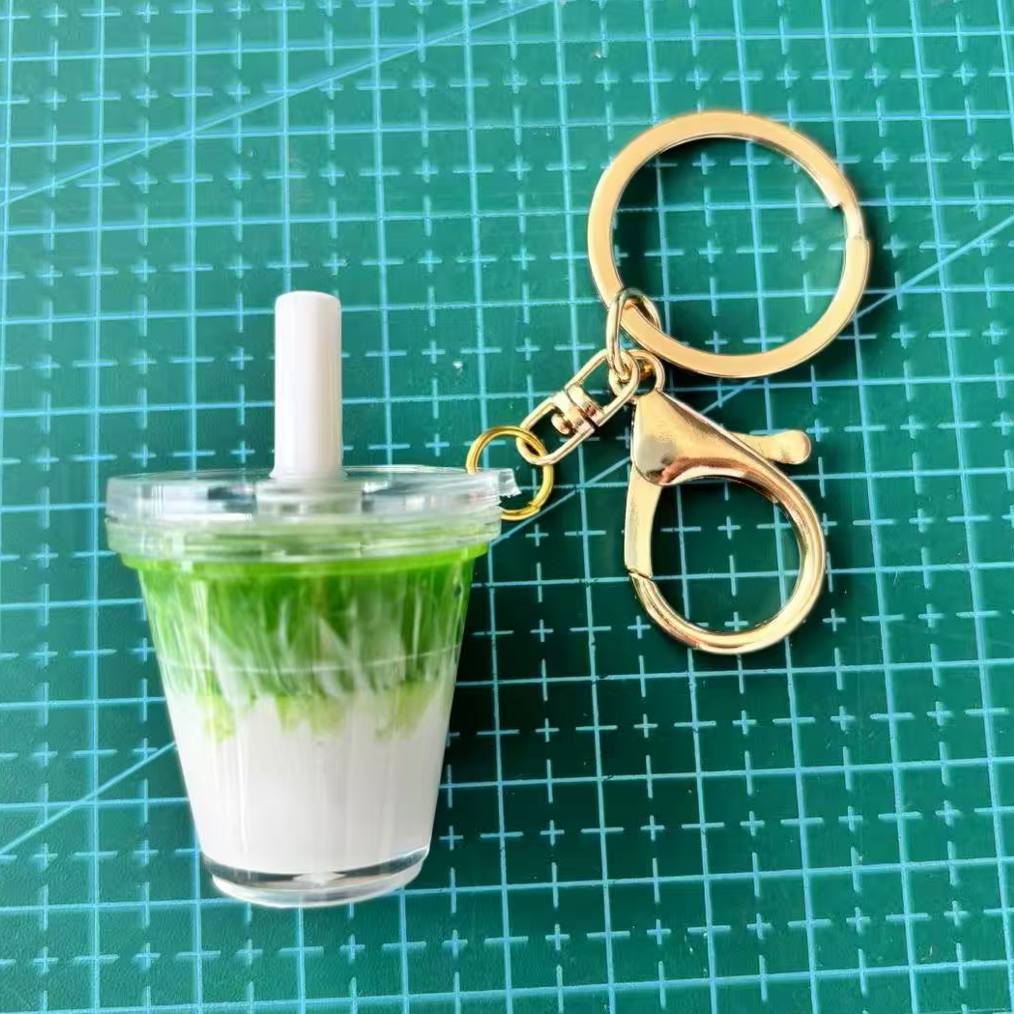 Matcha Latte [Flat Lid] Keychain
