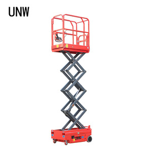 UNW 4-18m 미니 시저 리프트 플랫폼 전동 유압 리프트 테이블 (창고, 공장, 고소작업용, 맞춤 제작 가능) - Product Image 1