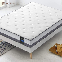 Matelas Confort Camel Double Lit Doux Haute Résilience Polyuréthane Anti-Douleur 7 Zones Ressorts Ensachés
