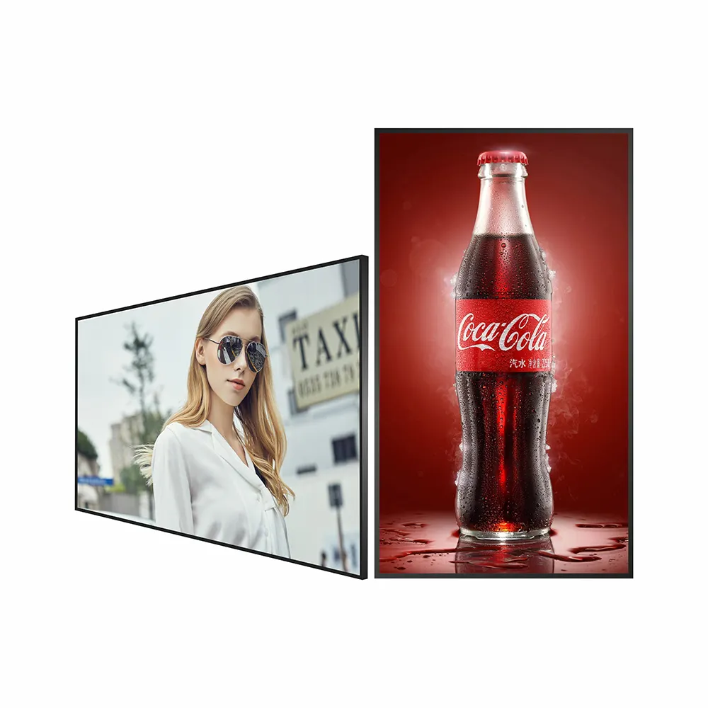 18.5-inch wall-mounted advertising machine HD display monitor Integrated LCD smart digital signage