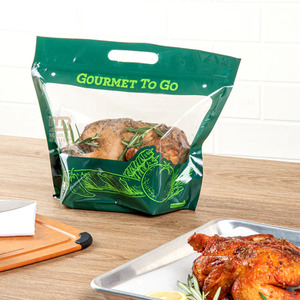 Bolsas <span class=keywords><strong>de</strong></span> Plástico para Alimentos con Ventana, <span class=keywords><strong>de</strong></span> Aluminio, <span class=keywords><strong>de</strong></span> Grado Alimenticio, para Empacar Pollo Asado y Frito, Diseño al por Mayor a Precios Económicos - Product Image 6