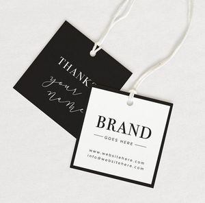 Etichette Personalizzate con Logo <span class=keywords><strong>e</strong></span> Testo Stampati su Carta Opaca/Lucida, Cartellini Resistenti per Calze <span class=keywords><strong>e</strong></span> Articoli di Moda - Product Image 4