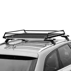 Staal Eenvoudige Type Zwart Dak Cargo Carrier Auto Cargo Rack Top Imperiaal