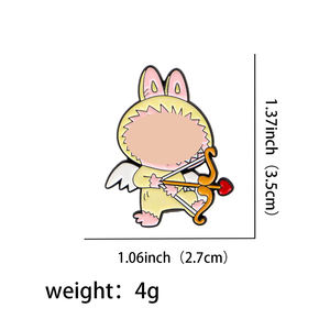 HP0093新款热销卡通拉布胸针徽章雕刻合金边境外贸服装背包装饰 - Product Image 5