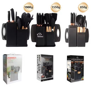 Juego de 19 Utensilios de Cocina de Silicona Antiadherentes con Cucharas para Sopa, Herramientas de Grado Comercial - Product Image 6