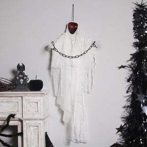 Decoración Luminosa de Fantasma sin Rostro con Cadena de Hierro para Fiestas de Halloween, Reuniones, Casa Embrujada, <span class=keywords><strong>Escape</strong></span> <span class=keywords><strong>Room</strong></span> - Product Image 3