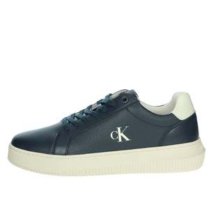 Calvin Klein Jeans Zapatillas Deportivas para Hombre YM0YM01198 Azules con Cordones de Cuero Genuino y Plantilla Acolchada - Product Image 1