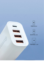Adaptor Daya OEM PD 20W Aluminium Alloy USB Type-C QC3.0 Pengisi Daya Ponsel untuk 11 12 13 14 Pro Max Pengisi Daya Cepat