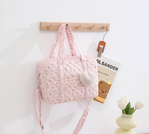 Bolsa <span class=keywords><strong>de</strong></span> Hospital para Bebé <span class=keywords><strong>de</strong></span> Lujo, Grande, Personalizada, para Viajes, con Compartimento para Pañales, Organizador <span class=keywords><strong>de</strong></span> Pañales para Mamá, <span class=keywords><strong>de</strong></span> Algodón Estampado y Acolchado - Product Image 3