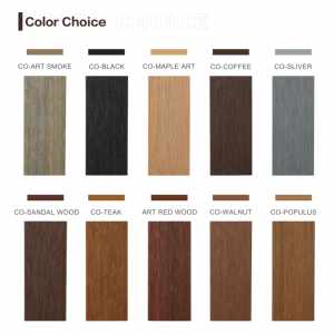 Decking composite Wpc bicolore creux imperméable à l'eau 23Mm durable bois plastique composite plafonné - Product Image 4