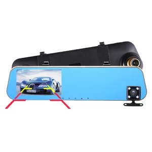 Câmera de ré de lente dupla para carro, venda quente, lcd 1080p, dashcam hd, gravador, caixa preta, câmera de vídeo do carro
