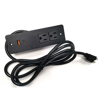 20A prise de courant conférence encastrée multiprise t chargeur USB de table prise de courant pour meubles PD20W chargeur rapide