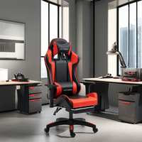Chaise de bureau ergonomique pivotante et inclinable, confortable pour dortoir, jeux vidéo et travail, idéale pour étudiants et travailleurs sédentaires