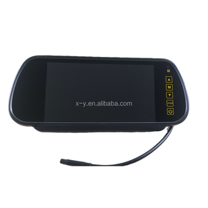 2-Channel <strong>Video</strong> <strong>Input</strong> 7\&quot; LCD Car Rear View <strong>Mirror</strong> <strong>Monitor</strong> with RCA/4-PIN Connector TFT Screen Type for Roof Placement - Product Image 3