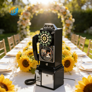 1080P Video Guest Book-Antique Wall Phone <strong>Camera</strong> With 32GB Memory For Wedding Party Photo Booth Video Message Book - Product Image 1