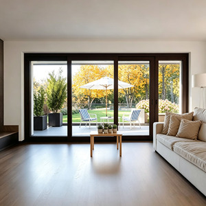 Puertas Corredizas Modernas de Aluminio con Rotura de Puente Térmico, Insonorizadas, Doble Acristalamiento, Resistentes a la Intemperie para Balcón y Sala de Estar - Product Image 1